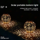 Lanterne Solaire De Jardin À Suspendre En Fer Forgé Bronze Éclairage LED Automatique IP65 Autonomie 8 À 10 Heures - www.yonis...