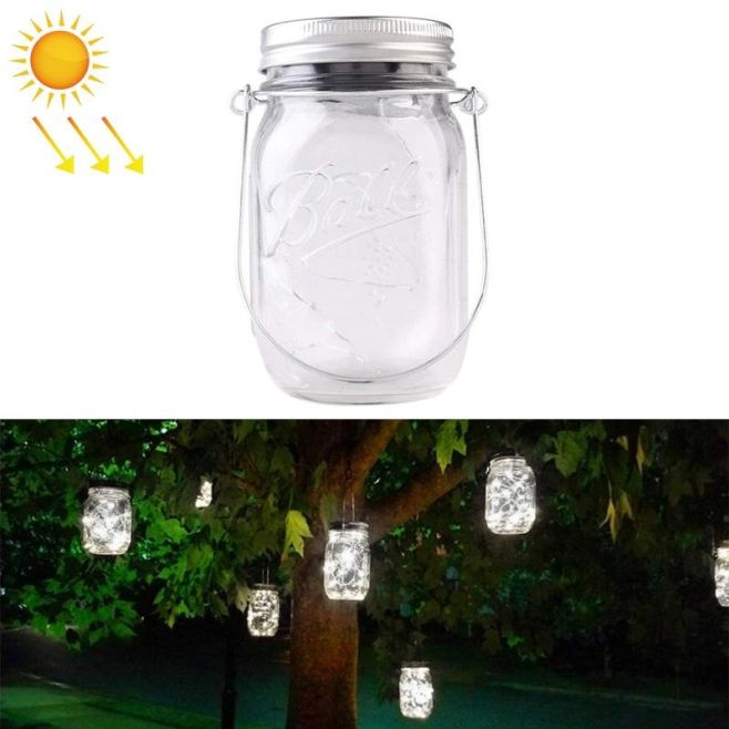 Bouchon Solaire Pour Bouteille Avec 20 LED Blancs Éclairage Automatique Jour Nuit Jardin Corps De Bouteille Non Inclus - www....