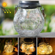 Lampe Bouteille Solaire Suspendue En Verre Pour Jardin IP55 20 LED Blanc Chaud Allumage Automatique Autonomie 6 À 8 Heures