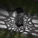 Lampe Solaire De Jardin Extérieur À Motif Ajouré Blanc Chaud IP55 Dimensions 2.32 X 2.32 X 11 Pouces - www.yonis-shop.com
