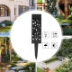 Lampe Solaire De Jardin Extérieur À Motif Ajouré Blanc Chaud IP55 Dimensions 2.32 X 2.32 X 11 Pouces - www.yonis-shop.com
