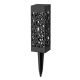 Lampe Solaire De Jardin Extérieur À Motif Ajouré Blanc Chaud IP55 Dimensions 2.32 X 2.32 X 11 Pouces - www.yonis-shop.com
