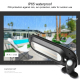 Lampe Solaire De Jardin À Détection De Mouvement 600 Lumens IP65 18 LED Autonomie 8 À 10 Heures - www.yonis-shop.com