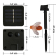 Guirlande Solaire Extérieure Décorative 20 LED Abeilles Blanc Chaud Étanche 4,8 m Avec Piquet De Sol - www.yonis-shop.com