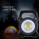 Lampe De Travail LED COB 10 W Rechargeable Avec Panneau Solaire Et Batterie Externe Pour Camping - www.yonis-shop.com