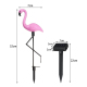 Lampes Solaires De Jardin Flamants Roses LED Lot De 3 Étanches IP45 Autonomie 24 H Sans Câblage - www.yonis-shop.com