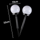 Lampes Solaires De Jardin Extérieures Étanches 2 Pièces Lumière Blanche Éclairage 8 H - www.yonis-shop.com