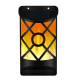 Lampe Murale Solaire Effet Flamme Pour Jardin 66 LED Ambre Batterie Lithium 2000 mAh Éclairage 8 H - www.yonis-shop.com
