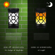 Lampe Murale Solaire Effet Flamme Pour Jardin 66 LED Ambre Batterie Lithium 2000 mAh Éclairage 8 H - www.yonis-shop.com