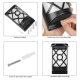Lampe Murale Solaire Effet Flamme Pour Jardin 66 LED Ambre Batterie Lithium 2000 mAh Éclairage 8 H - www.yonis-shop.com