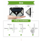 Lampe Murale Solaire Extérieure 100 LED Avec Détecteur De Mouvement Étanche Pour Balcon Et Jardin 3 Modes - www.yonis-shop.com