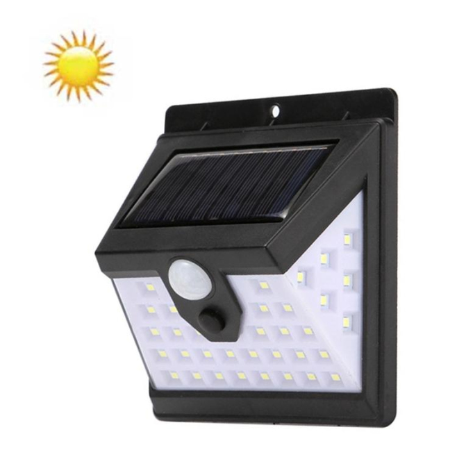Lampe Solaire Murale Extérieure À Détection Infrarouge 40 LED IP65 Pour Éclairage Extérieur - www.yonis-shop.com