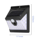 Lampe Solaire Murale Extérieure À Détection Infrarouge 40 LED IP65 Pour Éclairage Extérieur - www.yonis-shop.com