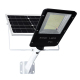 Lampadaire Solaire LED Extérieur 204 LED IP65 Avec Télécommande Panneau Solaire 25 W Batterie 24000 mAh - www.yonis-shop.com