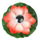 Lampe Solaire Flottante Lotus Rose Pour Jardin IP65 Étanche Avec Allumage Automatique Nocturne 28x28 cm - www.yonis-shop.com