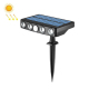 Applique Murale Solaire RGB Avec Piquet De Sol Détecteur Infrarouge Sans Fil IP65 Autonomie 8 Heures
