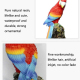 Lampe Solaire De Jardin Perroquet En Résine Peinte À La Main 13 LED Blanc Chaud 6 À 8 H IP458 - www.yonis-shop.com