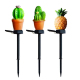 Lampe Solaire De Jardin Motif Ananas 13 LED Blanc Chaud Allumage Automatique Nuit Autonomie 6 À 8 Heures - www.yonis-shop.com
