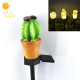 Lampe Solaire De Jardin Motif Ananas 13 LED Blanc Chaud Allumage Automatique Nuit Autonomie 6 À 8 Heures - www.yonis-shop.com