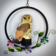 Suspension Solaire De Jardin En Forme De Hibou LED Blanc Étanche IP65 Autonomie 6 À 8 Heures Capteur Crépusculaire - www.yoni...