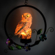 Suspension Solaire De Jardin En Forme De Hibou LED Blanc Étanche IP65 Autonomie 6 À 8 Heures Capteur Crépusculaire - www.yoni...