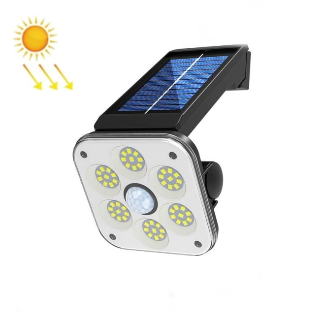 Applique Murale Solaire Extérieure 54 LED Avec Détecteur De Mouvement IP65 3 Modes Pour Jardin - www.yonis-shop.com