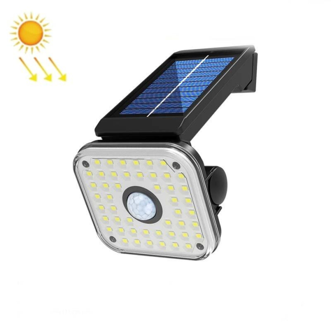 Applique Murale Solaire 48 LED Extérieure Étanche IP65 Avec Détecteur De Mouvement 3 Modes - www.yonis-shop.com