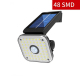Applique Murale Solaire 48 LED Extérieure Étanche IP65 Avec Détecteur De Mouvement 3 Modes - www.yonis-shop.com