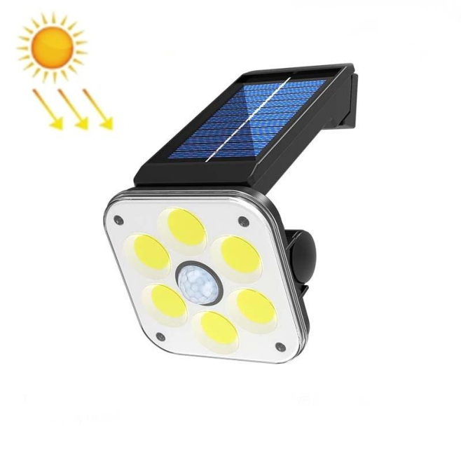 Lampe Solaire Murale Extérieure 54 COB IP65 Avec Détection Infrarouge Pour Jardin Et Cour - www.yonis-shop.com