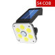 Lampe Solaire Murale Extérieure 54 COB IP65 Avec Détection Infrarouge Pour Jardin Et Cour - www.yonis-shop.com