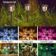 Lampe Solaire LED De Jardin À Piquer Pour Éclairage Paysager IP65 Recharge Automatique Installation Facile - www.yonis-shop.com