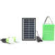 Kit D’Éclairage Solaire Portable D’Urgence 2 Lampes LED Autonomie 30 Heures USB 3W Pour Coupure De Courant - www.yonis-shop.com