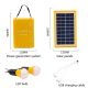 Kit D’Éclairage Solaire Portable D’Urgence 2 Lampes LED Autonomie 30 Heures USB 3W Pour Coupure De Courant - www.yonis-shop.com