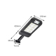Lampe Solaire Murale Extérieure À Détection Humaine Étanche 128 LED Panneau 2,5 W Batterie 3000 mAh Induction 3 À 5 Mètres - ...