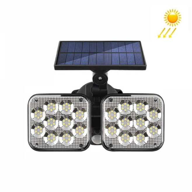 Lampe Murale Solaire Extérieure À Détecteur De Mouvement 120 LED 300 Lumens Orientable Résistante Aux Intempéries - www.yonis...
