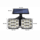 Lampe Murale Solaire Extérieure À Détecteur De Mouvement 120 LED 300 Lumens Orientable Résistante Aux Intempéries - www.yonis...