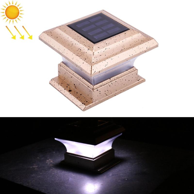Borne Solaire De Jardin Pour Clôture LED 28 lm Lumière Jaune Chaude IP44 Batterie Rechargeable - www.yonis-shop.com