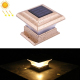 Borne Solaire De Jardin Pour Clôture LED 28 lm Lumière Jaune Chaude IP44 Batterie Rechargeable - www.yonis-shop.com