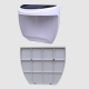 Lampe Murale Solaire Pour Jardin Et Clôture 8 LED IP55 À Détection Automatique Lumière Chaude Batterie Rechargeable - www.yon...