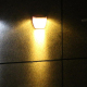 Lampe Murale Solaire Pour Jardin Et Clôture 8 LED IP55 À Détection Automatique Lumière Chaude Batterie Rechargeable - www.yon...