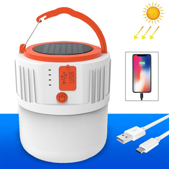 Lampe LED Solaire D’Urgence 42 LED 8 W Rechargeable USB Et Solaire 5 Modes Batterie Lithium 1200 mAh - www.yonis-shop.com
