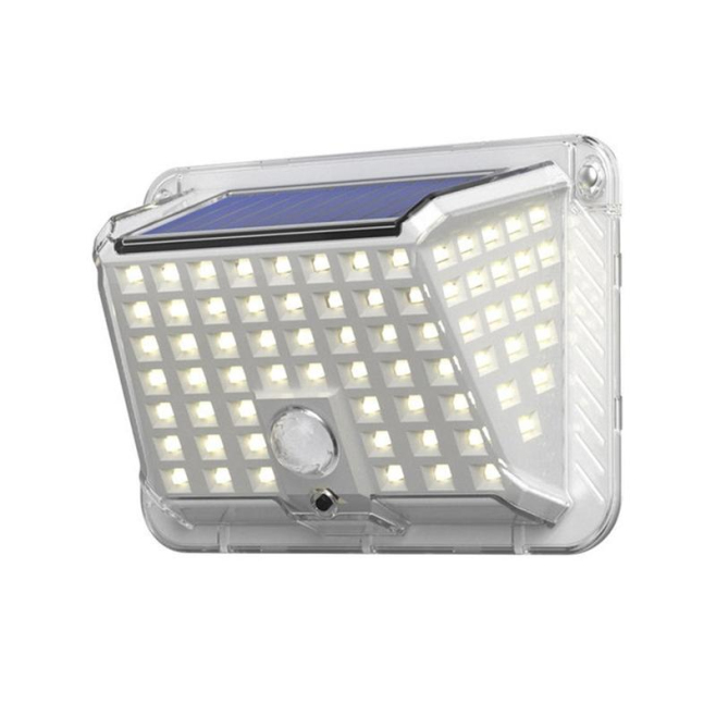 Lampe Murale Solaire Extérieure 90 LED À Détection De Mouvement IP65 3 Modes Sans Câblage Éclairage Quatre Faces - www.yonis-...