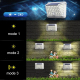 Lampe Murale Solaire Extérieure 90 LED À Détection De Mouvement IP65 3 Modes Sans Câblage Éclairage Quatre Faces - www.yonis-...