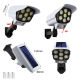 Lampe Murale Solaire LED À Détecteur De Mouvement Anti Intrusion 77 LED IP65 Avec Télécommande Et 3 Modes - www.yonis-shop.com
