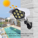 Lampe Murale Solaire LED À Détecteur De Mouvement Anti Intrusion 77 LED IP65 Avec Télécommande Et 3 Modes - www.yonis-shop.com