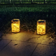 Lampe Solaire LED Écureuil Sur Souche Pour Jardin IP65 Lumière Chaude Autonomie 12 À 18 Heures Deux Modes D’Éclairage - www.y...