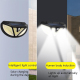 Lampe Murale Solaire Extérieure À Détection De Mouvement IP65 3 Modes Plus De 10 Heures D’Autonomie - www.yonis-shop.com