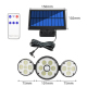 Lampe Solaire Extérieure 134 LED Avec Panneau Solaire Déporté Et Détecteur De Mouvement IP65 Trois Modes - www.yonis-shop.com