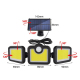 Lampe Murale Solaire Extérieure À 3 Têtes Orientables Avec Détecteur De Mouvement IP65 Et 3 Modes - www.yonis-shop.com