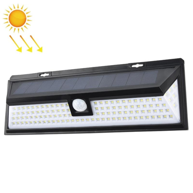 Applique Murale Solaire Extérieure 118 LED À Détecteur De Mouvement Éclairage Trois Faces IP65 - www.yonis-shop.com